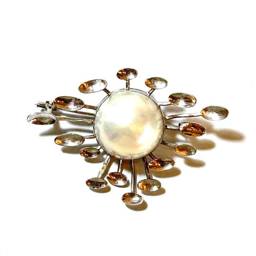 シンプルなピンブローチ　K14 WG シンプルなピンブローチ K14 WG