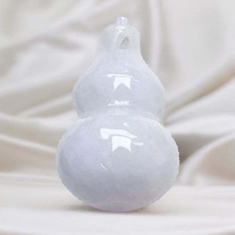 【福祿】白翡翡翠葫蘆 | 天然緬甸A貨翡翠 | 送禮 - 吊飾 - 玉石 白色