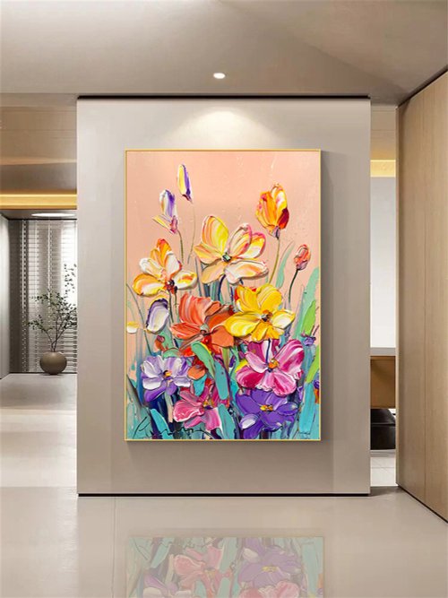なかさま専用　花のモチーフの抽象画 takashimurakami-
