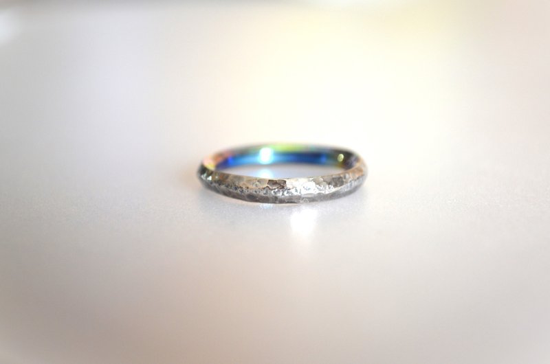 Titanium ring・チタンリング・センターロック・１１号 - 戒指 - 其他金屬 多色