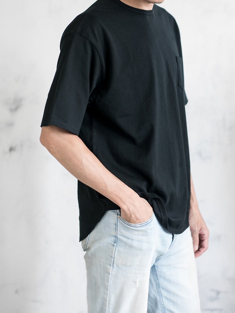 Japanese-made cotton round pendulum men's short T - Men's T-Shirts & Tops - Cotton & Hemp 