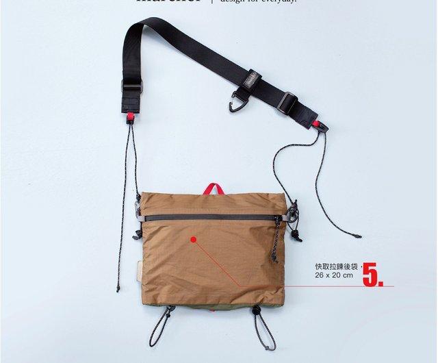 MARCHER 3ストライプカゴbag marcher 3-way bag | sacoche, tote & backpack by greenroom