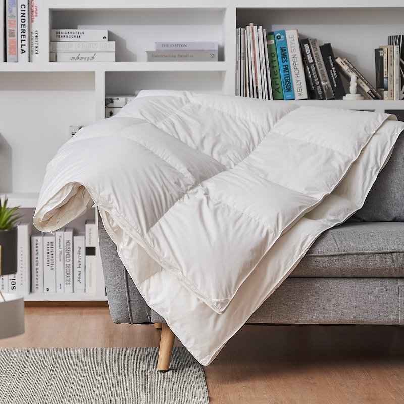 【Five-star hotel style duvet】JIS 90/10 down winter quilt gift-sofa pillow - Blankets & Throws - Down 