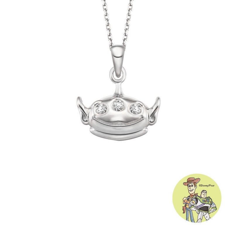 Disney Toy Story Three-Eyed Monster Necklace TON2735 - Necklaces - Sterling Silver Silver