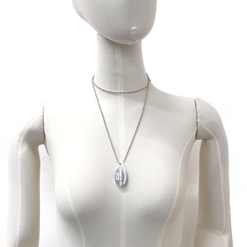 日本直送中古美品】ティファニーTIFFANY&Co. ネックレスオーバル