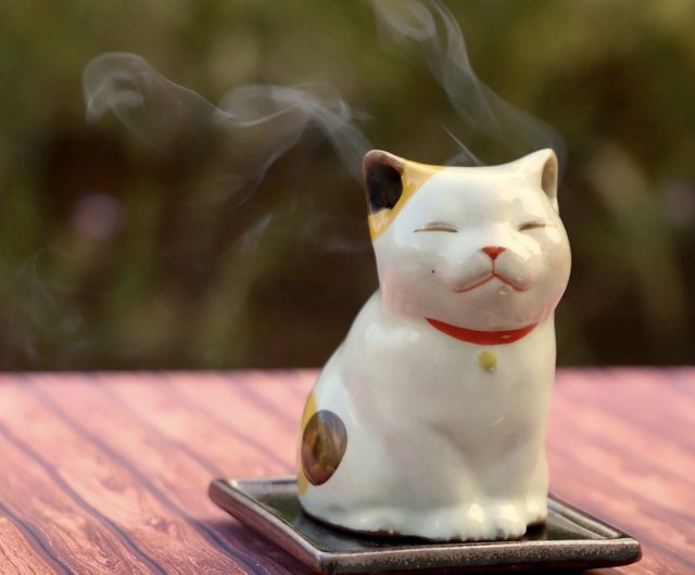 李香炉子猫【日本松栄唐香炉シリーズ】 - ショップ shoyeido-words-tw