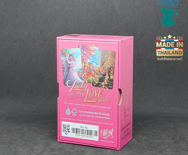 本格タロットカード、Lucky in Love Tarotセット、タイ語・英語