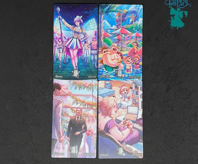 本格タロットカード、Lucky in Love Tarotセット、タイ語・英語