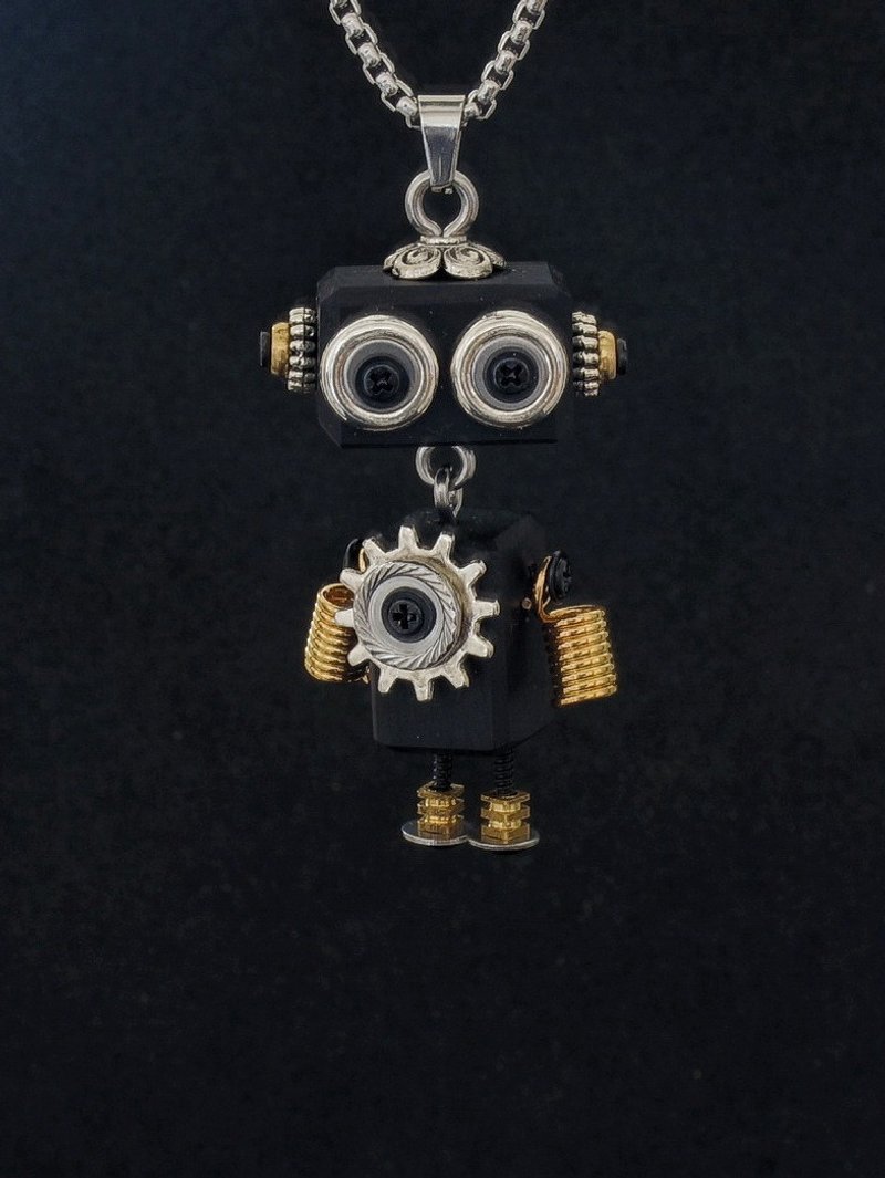 KUPACHU Robot # 324 - Necklaces - Wood 
