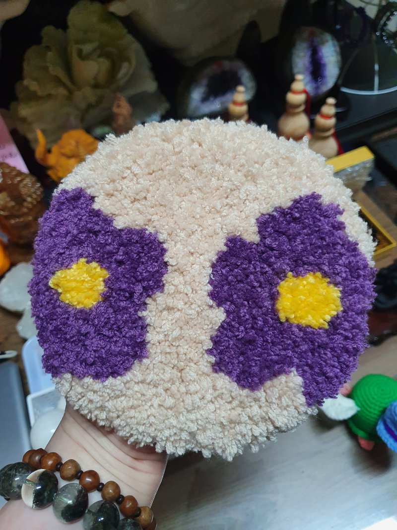 宜蘭 俄羅斯刺繡手作體驗課程 戳戳繡 毛線鍋墊 初學者可 - 編織/羊毛氈/縫紉 - 棉．麻 