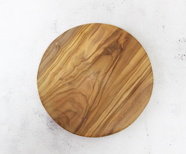 British Naturally Med オリーブウッド 一体型 20cm 丸型