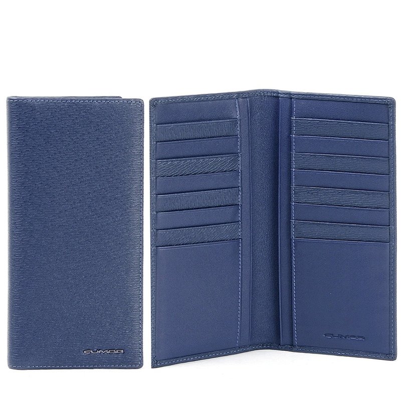 CUMAR 真皮/皮夾/ RIPPLE S 長夾 / RIPPLE S LONG WALLET - 錢包/皮夾/長短夾 - 真皮 藍色