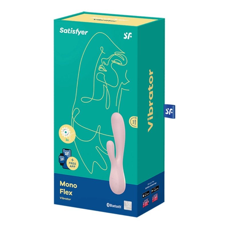 Mono Flex App-controlled Rabbit Vibrator - สินค้าผู้ใหญ่ - ซิลิคอน หลากหลายสี