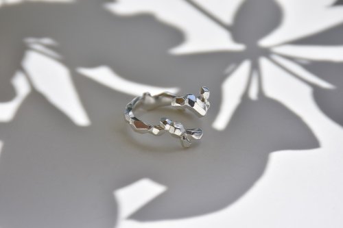 S-JEWELRY首飾店 晶柱造型戒指925銀手工製作純銀指環 寬臂款