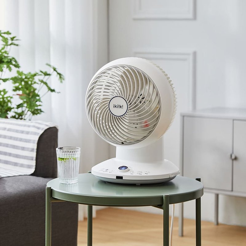 [ikiiki 伊崎] 360-degree remote control gyro circulation fan - พัดลม - วัสดุอื่นๆ ขาว