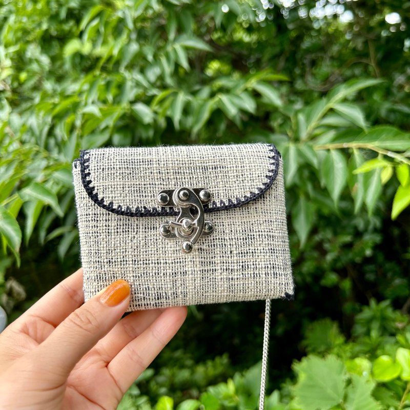 wallet - Natural mood Cotton Tweed - กระเป๋าสตางค์ - วัสดุอื่นๆ ขาว