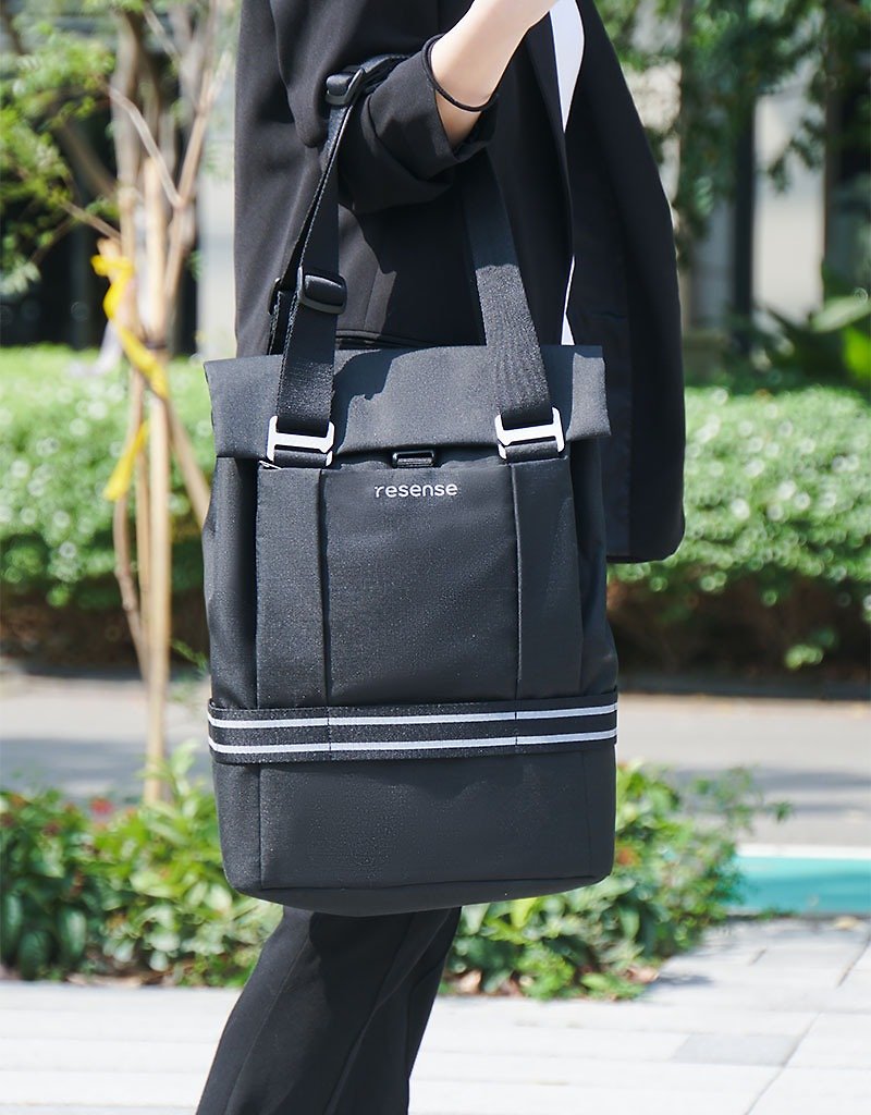 Modular Commercial Light Travel Bag - Main Bag - Handbags & Totes - Waterproof Material Black