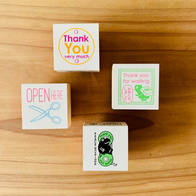 【Kodomo no kao】FUN MAIL STAMP 可愛動物郵件印章 - 印章/印台 - 木頭 