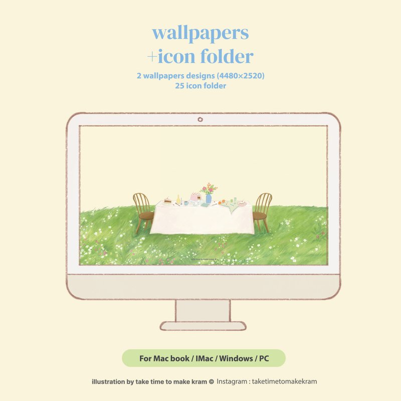 DESKTOP WALLPAPERS AND ICONS 'The chapter feels really good' for Mac/Windows - วอลเปเปอร์/สติกเกอร์/ไอคอนแอป - วัสดุอื่นๆ 