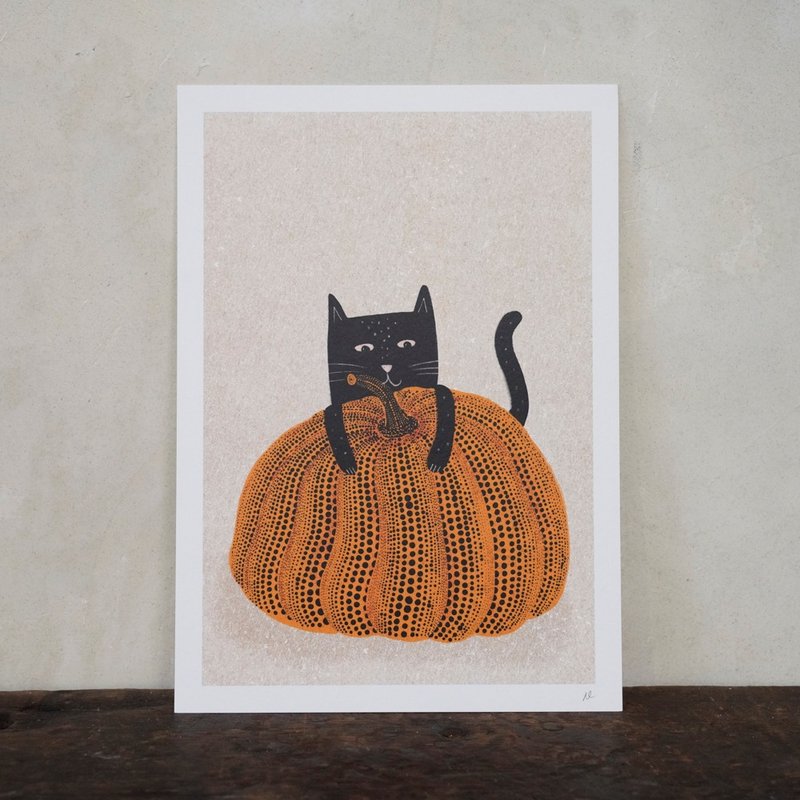 【原版海報】Niaski | Catsama's Pumpkin Cat - 海報/掛畫/掛布 - 紙 