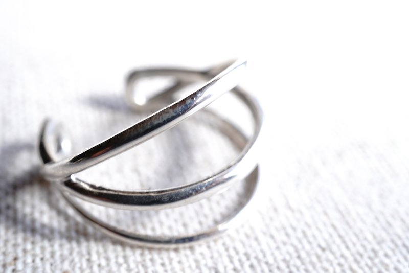 triple layered ring 139 - General Rings - Other Metals Silver