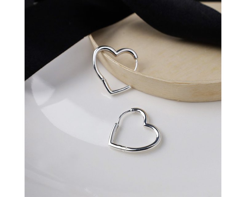 I Heart I 925 sterling silver earrings - Earrings & Clip-ons - Sterling Silver Silver