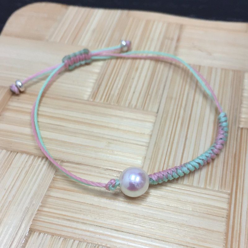 Simple Pearl Side Knots Bracelet | Akoya Pearl Bracelet | Pearl String Bracelet - Bracelets - Pearl 