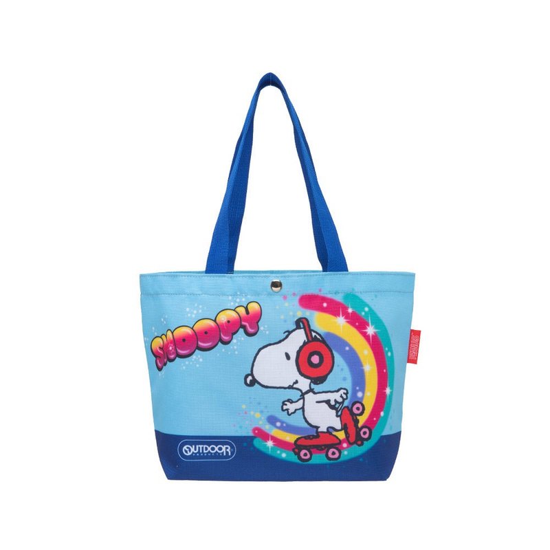 OUTDOOR] SNOOPY shopping bag - inline wheel Snoopy ODP21B06BL - กระเป๋าถือ - เส้นใยสังเคราะห์ 