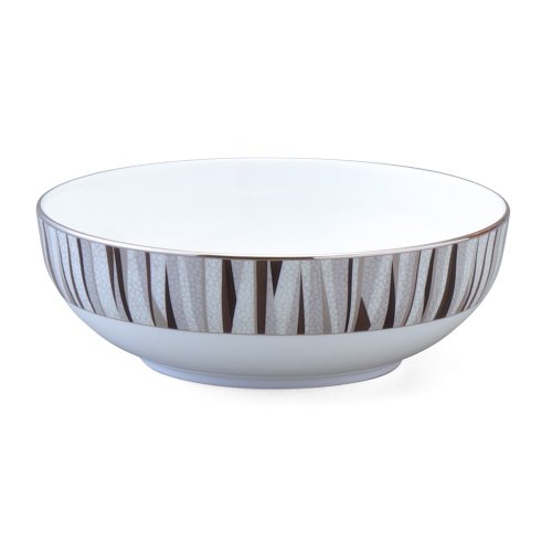 NARUMI鳴海骨瓷 Mordern Stripes 食尚摩登沙拉碗(13cm)-黑鯊