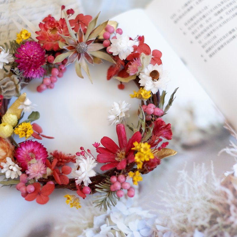 To be continued | Festive ocean blossoms do not withered hydrangea wreath props props Wall decoration gifts gifts wedding arrangements office small objects Hydrangea home spot - ของวางตกแต่ง - พืช/ดอกไม้ 