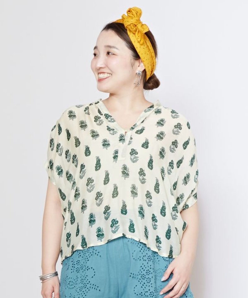 【熱門預購】遠方的圖騰傳統工藝巴格魯連袖襯衫 (4色) IKH-5202 - 女襯衫 - 其他材質 