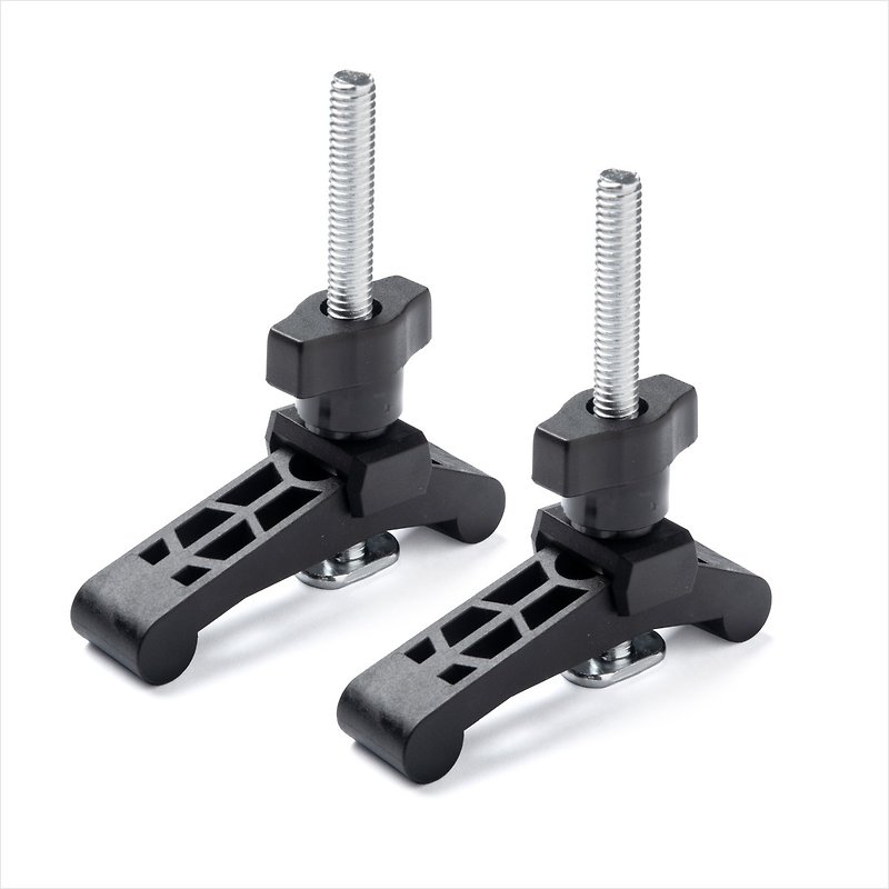 51045 Mini T Track Hold Down Clamps, Reinforced Plastic, 2PK - Wood, Bamboo & Paper - Plastic Black