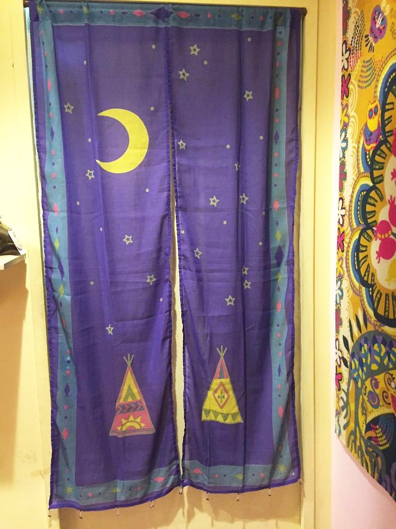 ☼ ☼ Star tent beaded tassels curtain (yellow) - Items for Display - Cotton & Hemp Multicolor