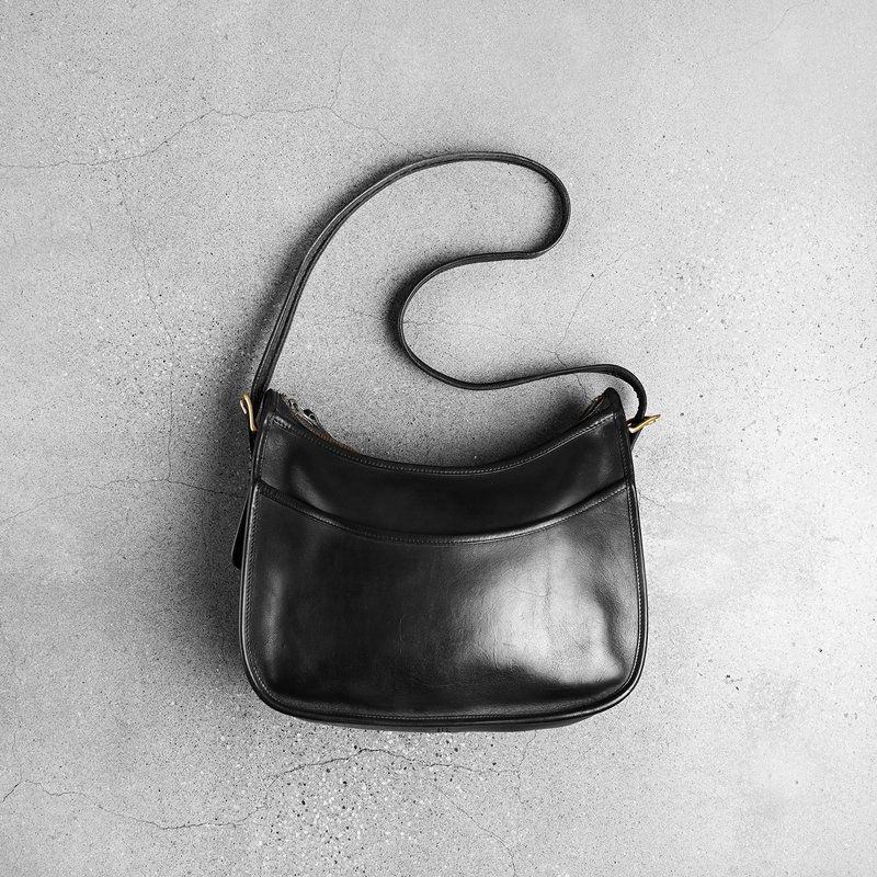 Coach 古董斜肩包 / Vintage包、二手精品古董、古董皮包 - 側背包/斜背包 - 真皮 咖啡色
