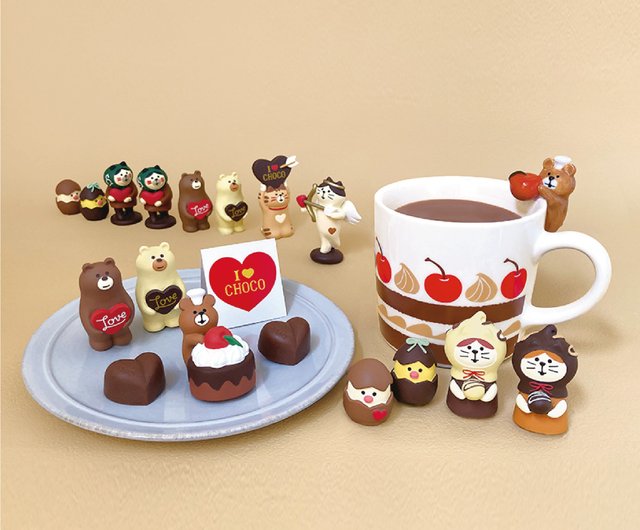新商品】和風デコレコンコンブル チョコレート工房 ショップ Decole Concombre Zakka 置物 Pinkoi