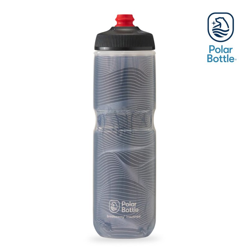 Polar Bottle 24oz Double-layer Cooling Jet Bottle Jersey Knit Dark Gray - Fitness Accessories - Plastic Gray