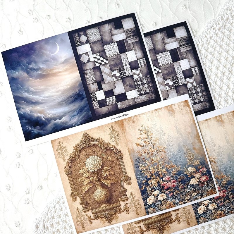 Z553 - a variety of background - 貼紙 - 紙 