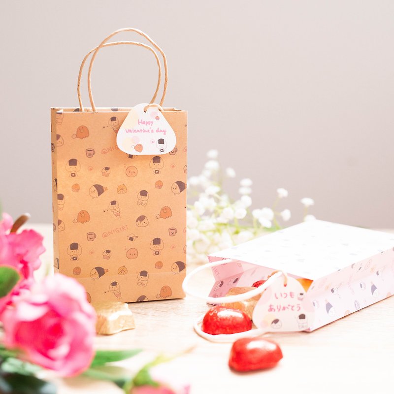 [Valentine] Rice ball paper bag Valentine ver. - ซองจดหมาย - กระดาษ สึชมพู