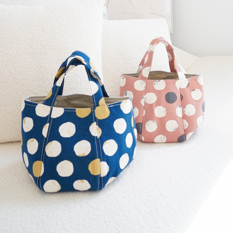 Hot air balloon style handbag-pop style (small)/two colors available - Handbags & Totes - Cotton & Hemp Blue