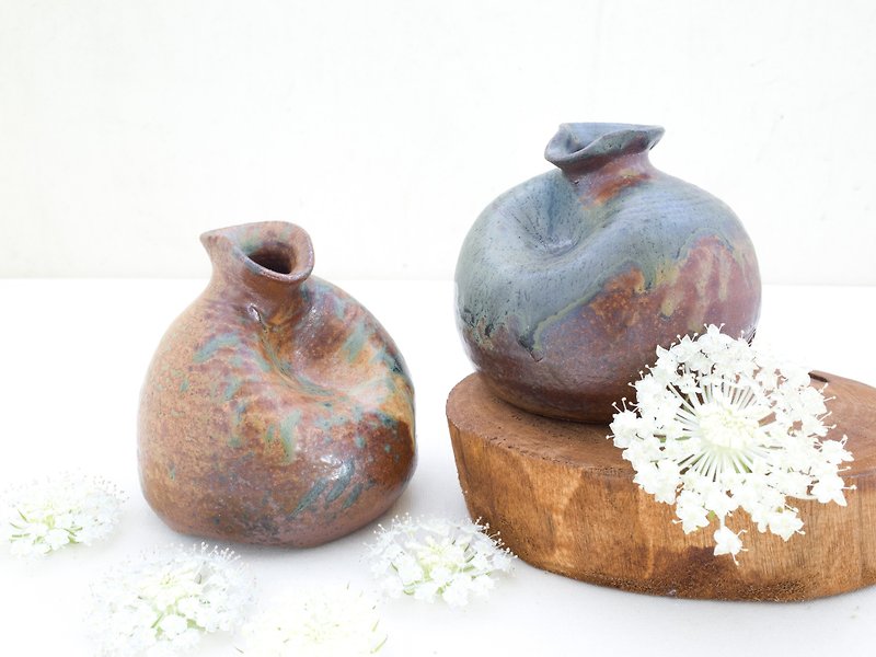 Hand made mini vase・Pottery・Throwing - Pottery & Ceramics - Pottery Brown