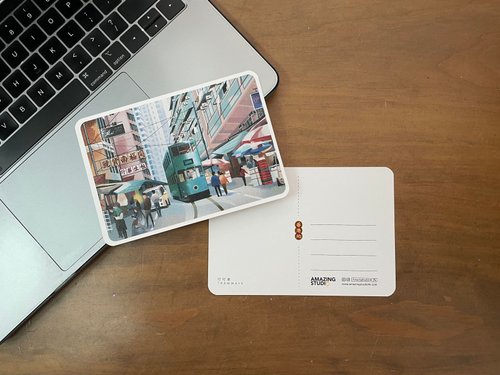 AMAZING STUDIO ​香港印藝及禮品專門店 【香港地 - 叮叮車 】 明信片丨Amazing Studio