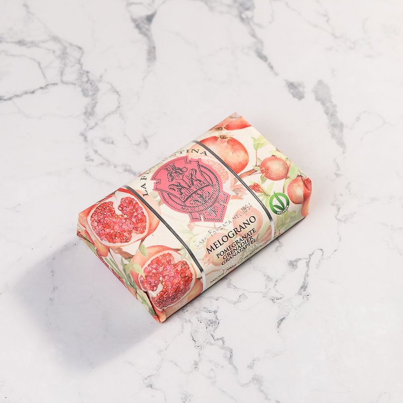 【Fast Shipping】Italian Handmade Scented Soap 200g-Pomegranate - Soap - Other Materials Red