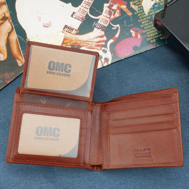 Detachable loose leaf up and down cowhide short clip - Wallets - Genuine Leather 