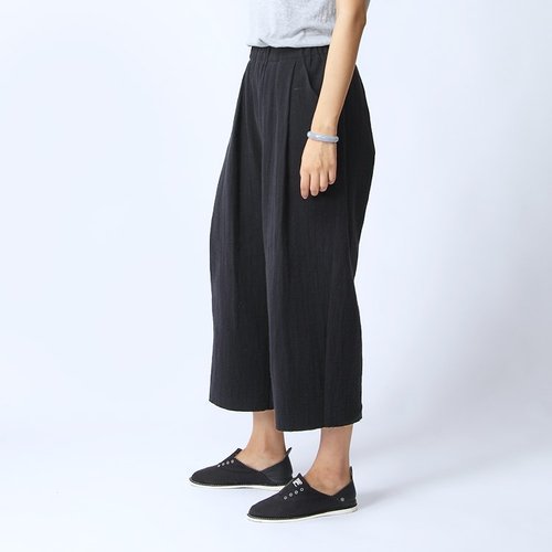 BUFU  basic unisex loose linen pants  P160713