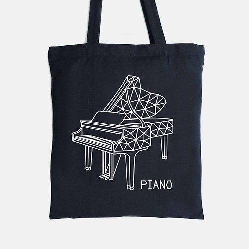 想要設計 WD 樂器風格手提袋-平台鋼琴 經典/夜光
