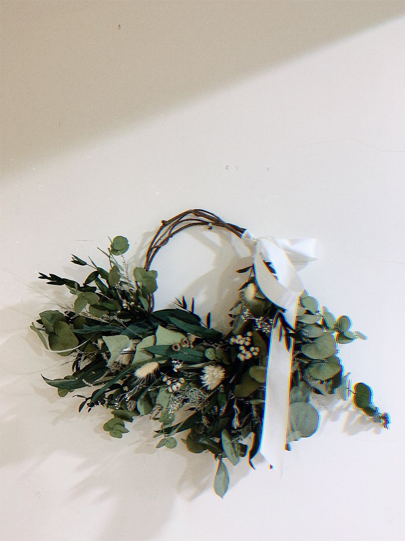 Everlasting Wreath - ของวางตกแต่ง - พืช/ดอกไม้ สีเขียว