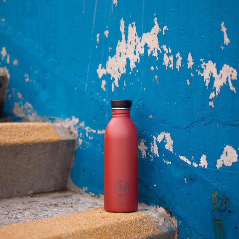 意大利24Bottles【URBAN超輕量羽毛系列】棗紅 - 500ml 不鏽鋼瓶 - 水壺/水瓶 - 不鏽鋼 紅色
