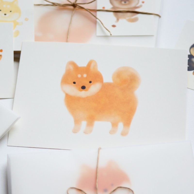 [Forest horn] stations handsome Shiba Inu Postcard (pill) - Cards & Postcards - Paper 