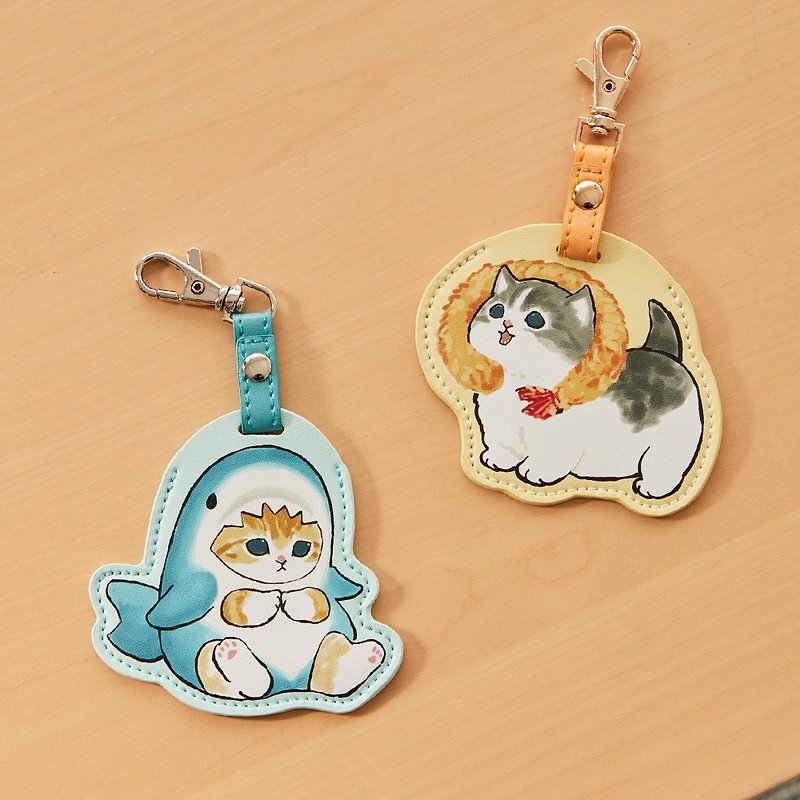 There are 2 types of Yanda Cat Fu Sandy leather pendants to choose from. - ID & Badge Holders - Faux Leather Multicolor