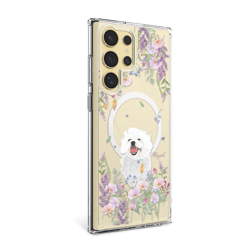 Samsung S25/S24S23系列 輕薄軍規防摔磁吸手機殼-花草馬爾濟斯 - 手機殼/手機套 - 其他材質 多色